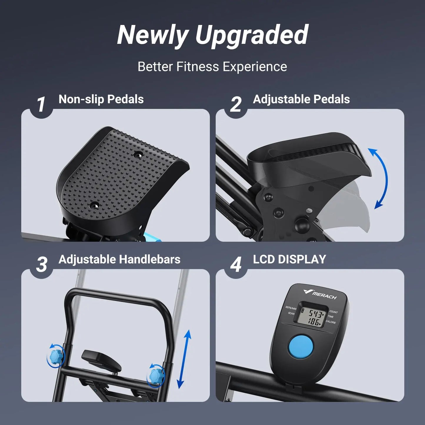 MERACH Stair Stepper: New Version Vertical Climber
