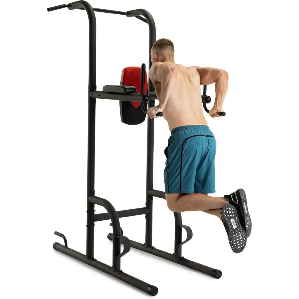 Power Tower with 4 Workout Stations; 300 Lb. Capacity,