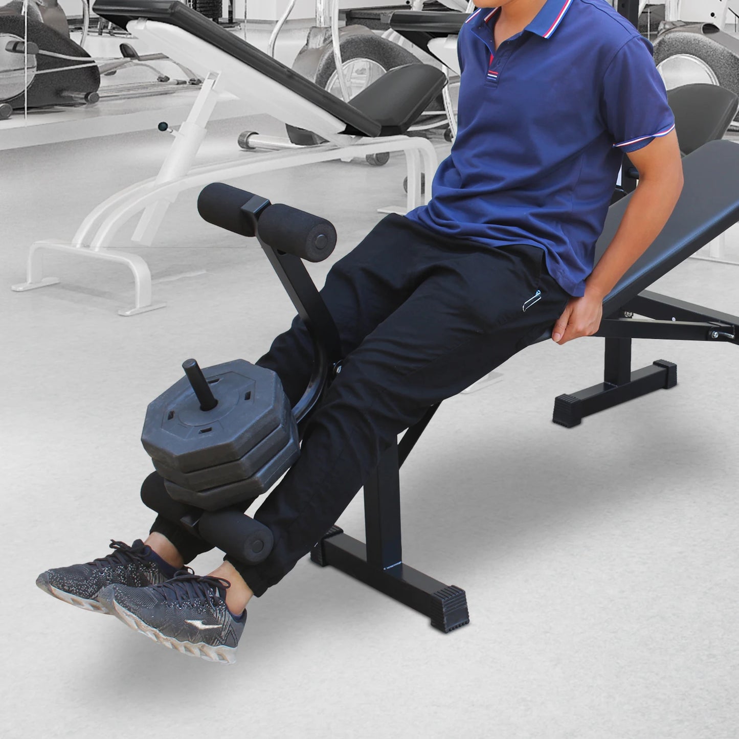 Bench Press Set with Squat Rack & Incline Bench: Full-Body Workout