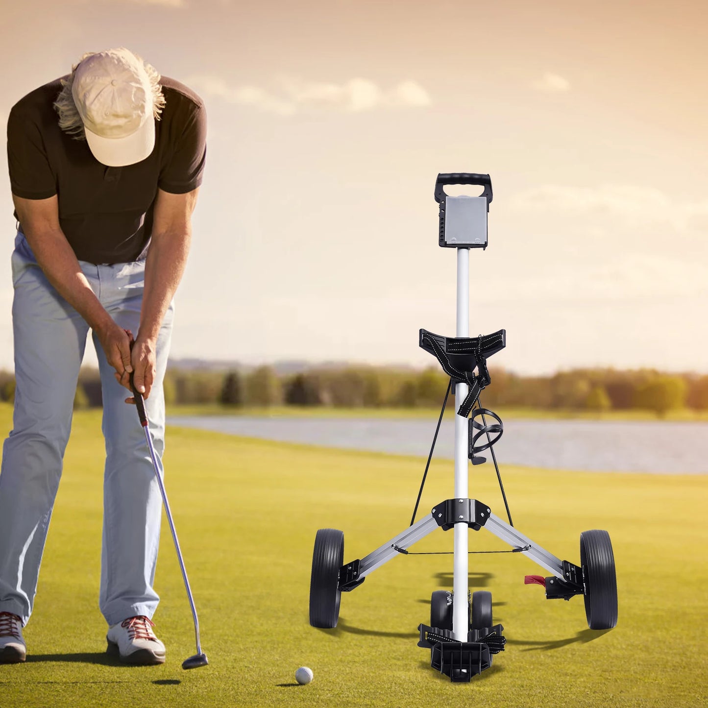 Foldable Collapsible Lightweight Pushcart