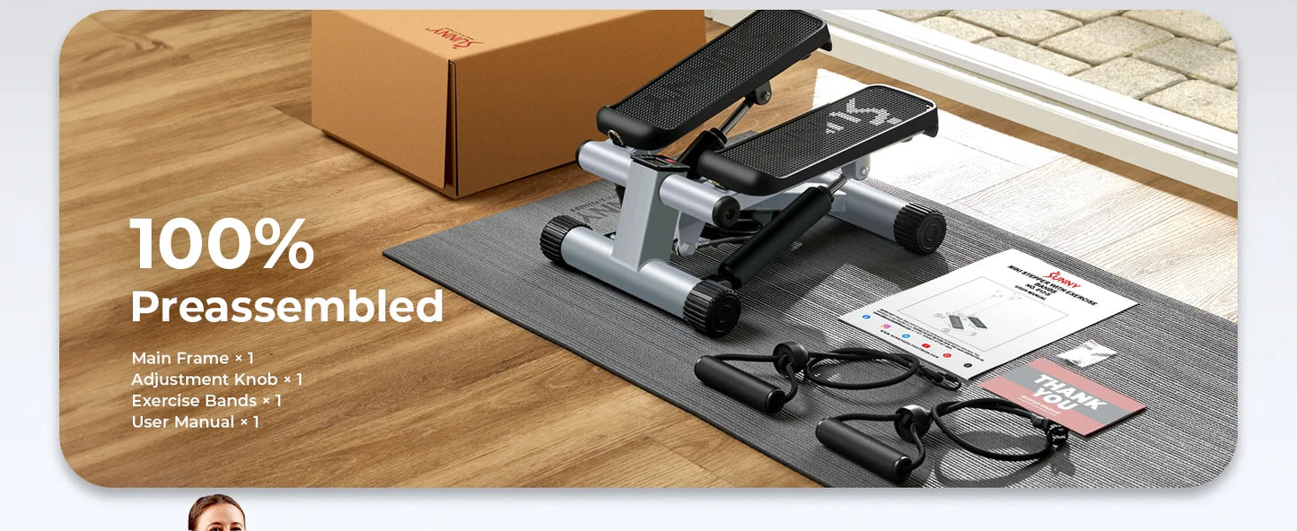 Stair Step Workout Machine & Resistance Bands