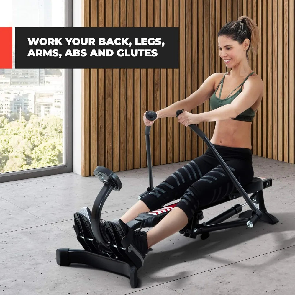 Hydraulic Rowing Machine |LCD Monitor