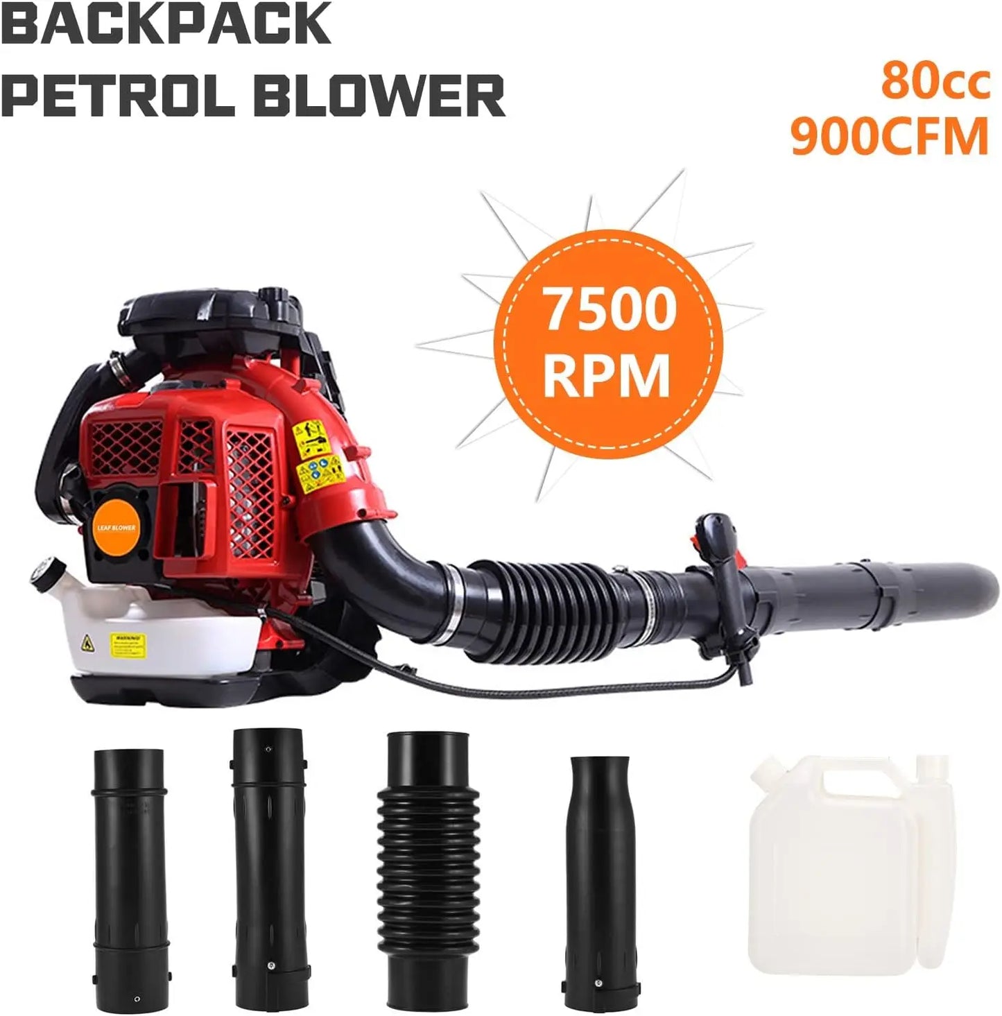 Backpack Leaf Blower Gas Powered Engine 900 CFM 2.3L