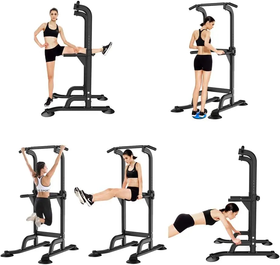 Power Tower Dip Station: Pull Up Bar