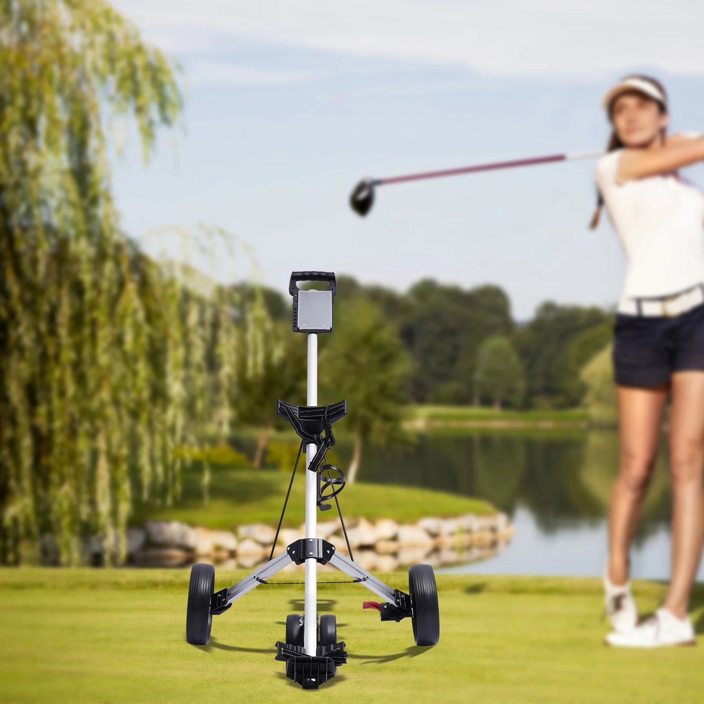 Foldable Collapsible Lightweight Pushcart