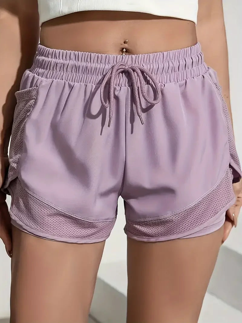 Women Y2K Running Sport  High Waist Breathable shorts