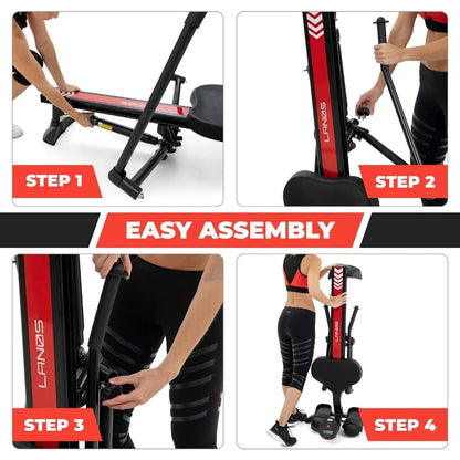 Hydraulic Rowing Machine |LCD Monitor