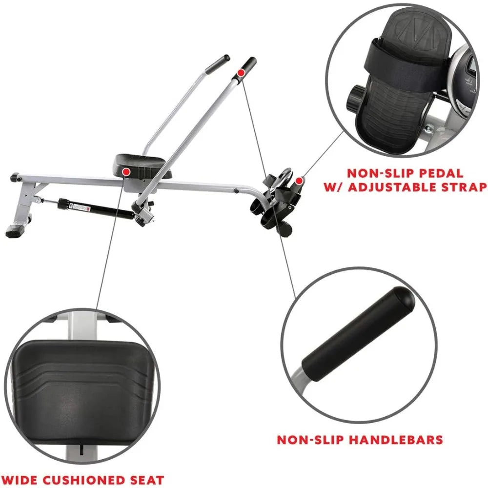 Compact Full Motion Rowing Machine: Full body