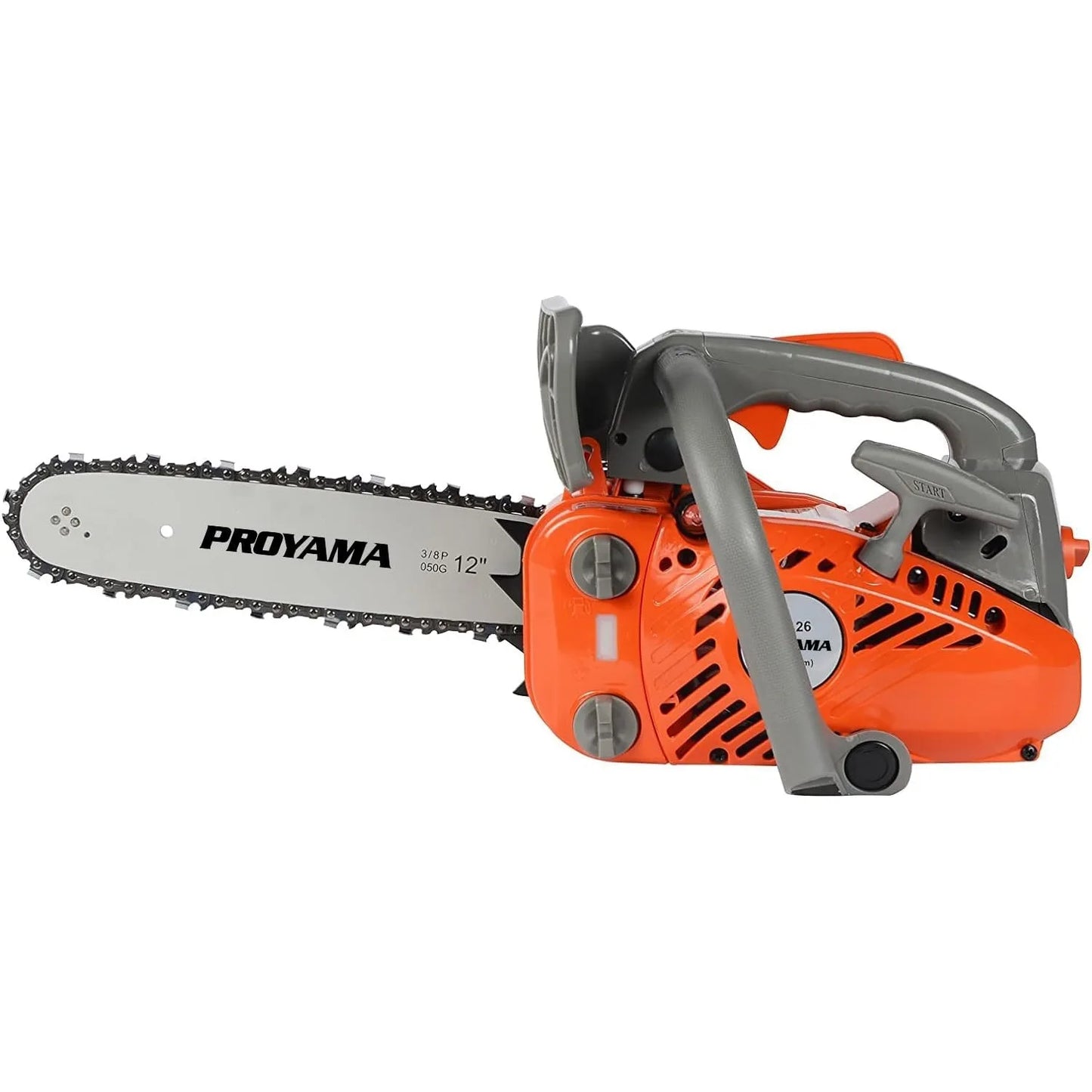 26CC 2-Cycle Top Handle Gas Powered Chainsaw 12 Inch Petrol Handheld Cordless Chain Saw for Tree Wood Cutting