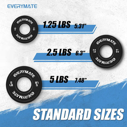 Black Change Weight Plates 1.25LB 2.5LB 5LB Set: