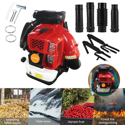 2-Stroke Engine 900CFM Air Volume 2.3L Tank Leaf Blower 80CC
