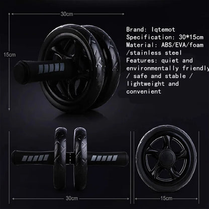 New Silent and efficient abdominal crunch roller wheel for home gym