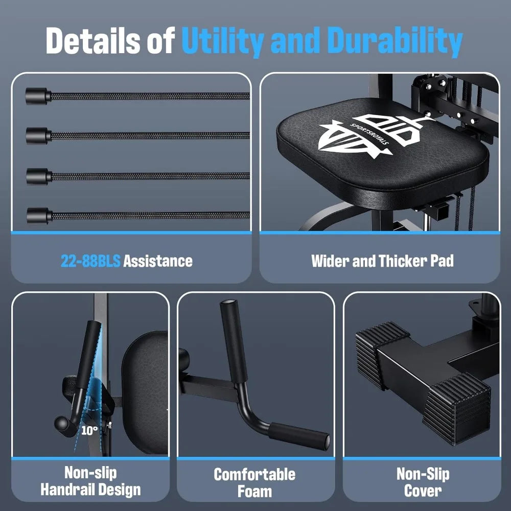Tower Pull Up Dip Station: Multi-Function:  440LBS