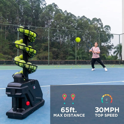 Tennis Ball Machine, Max 30 MPH,