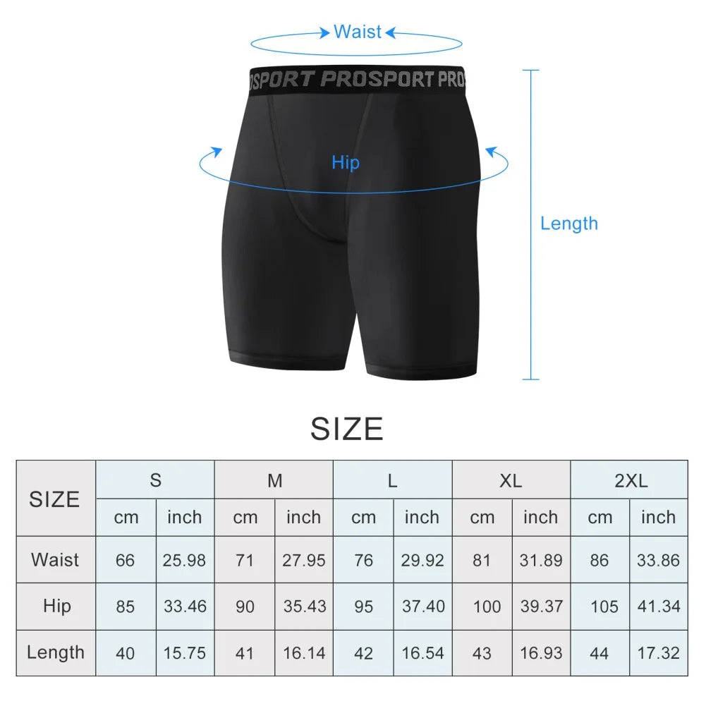 Men Compression Shorts Summer Sportswear Training Tights Gym Fitness Leggings Short Pants Sport Bottoms Basketball Shorts Men