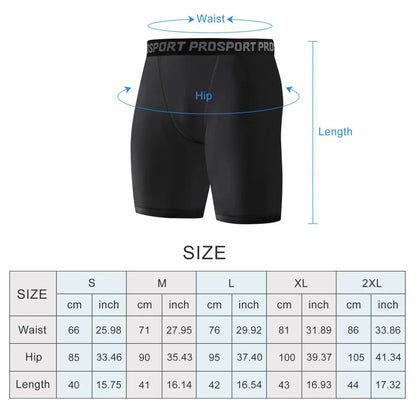 Men Compression Shorts Summer Sportswear Training Tights Gym Fitness Leggings Short Pants Sport Bottoms Basketball Shorts Men