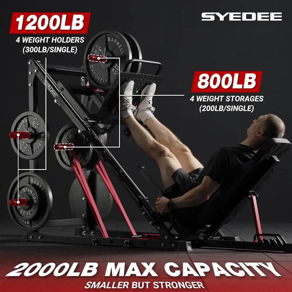 Leg Press Machine, 45 Degree Leg Machine for Home Gym, Professional Leg Workout Machine Lower Body