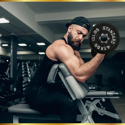 Olympic Weight Plates – Free Weights - Strengthening.  In Pairs - 2.5LB–45LB