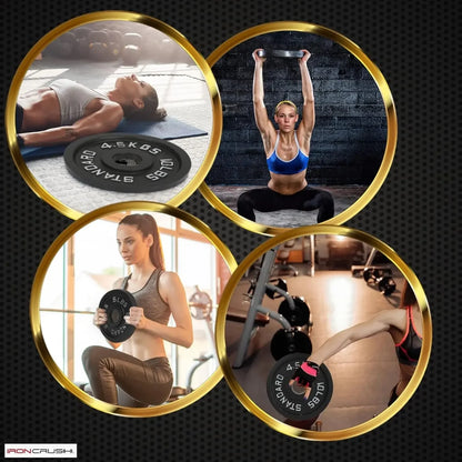 Olympic Weight Plates – Free Weights - Strengthening.  In Pairs - 2.5LB–45LB