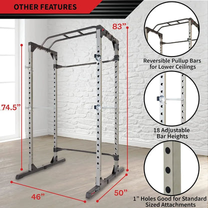 Squat  Cage| Optional LAT Pulldown, Leg Attachment