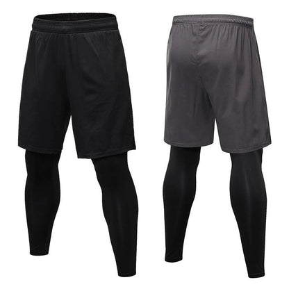 Compression Men's 2 in 1 Leggings workout pants