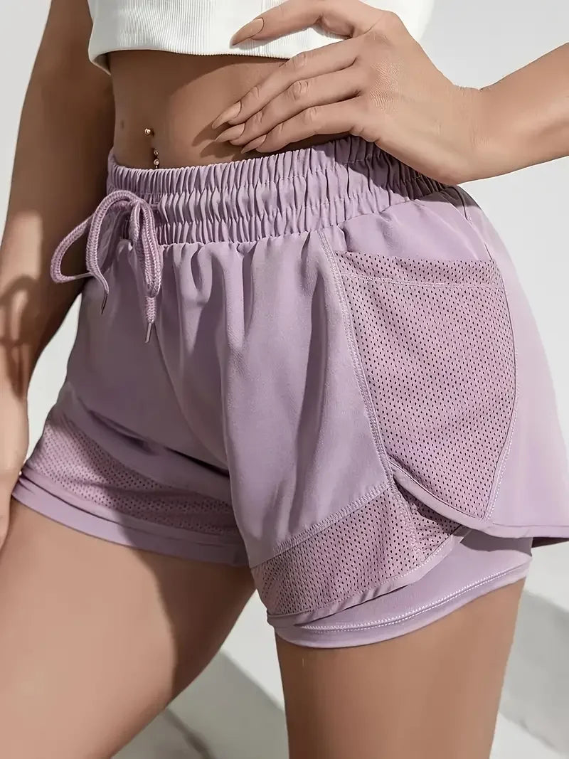Women Y2K Running Sport  High Waist Breathable shorts
