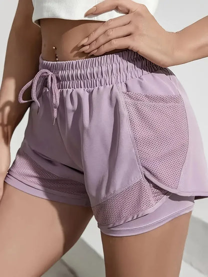Women Y2K Running Sport  High Waist Breathable shorts