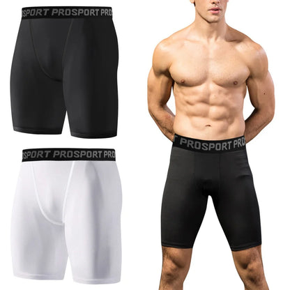 Men Compression Shorts Summer Sportswear Training Tights Gym Fitness Leggings Short Pants Sport Bottoms Basketball Shorts Men