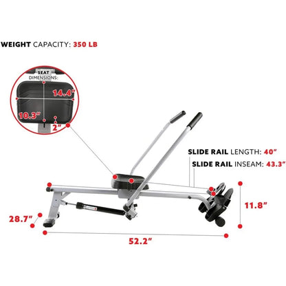 Compact Full Motion Rowing Machine: Full body