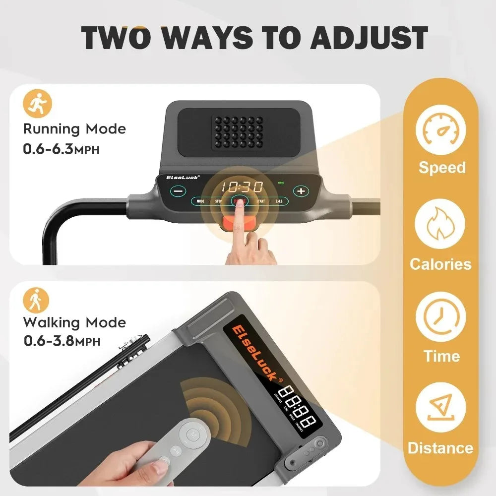 2024 Under Desk Treadmill : 2 in 1 Portable Walking Treadmill; LED