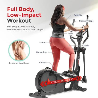 Elliptical Cross Trainer Machine: 24-Unique Workout Modes