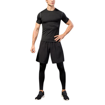 Compression Men's 2 in 1 Leggings workout pants