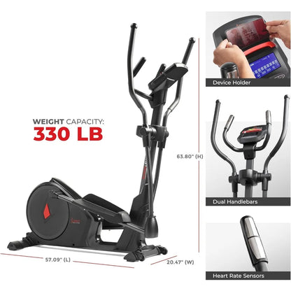 Elliptical Cross Trainer Machine: 24-Unique Workout Modes