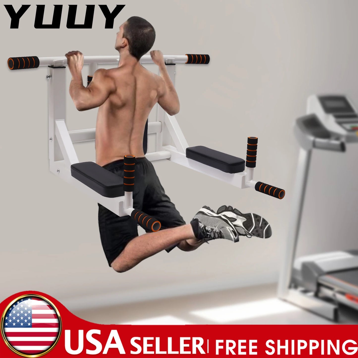 Wall Mounted Pull Up& Chin Up Bar