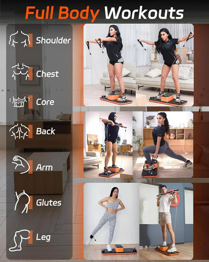 Workout Cable Machine - U-Trainer, Full Body Strength Training, 220LBS Resistance; Portable