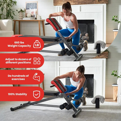 Multi-Functional Gym Bench: Full Body Workout