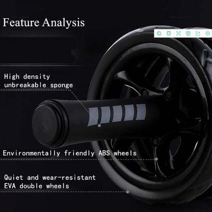 New Silent and efficient abdominal crunch roller wheel for home gym