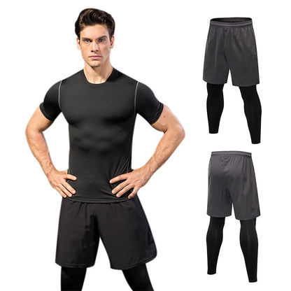 Compression Men's 2 in 1 Leggings workout pants