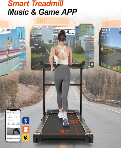 3.0HP Portable Treadmill with incline; easy Assembly