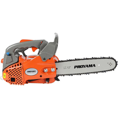 26CC 2-Cycle Top Handle Gas Powered Chainsaw 12 Inch Petrol Handheld Cordless Chain Saw for Tree Wood Cutting